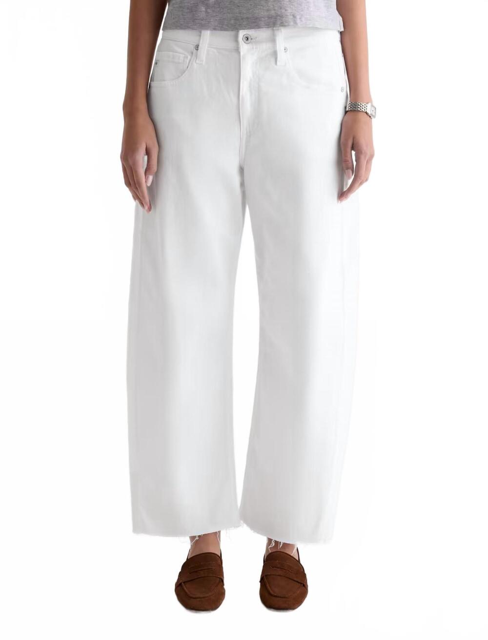 NEW AG JEANS hattie crop jean in gallery white